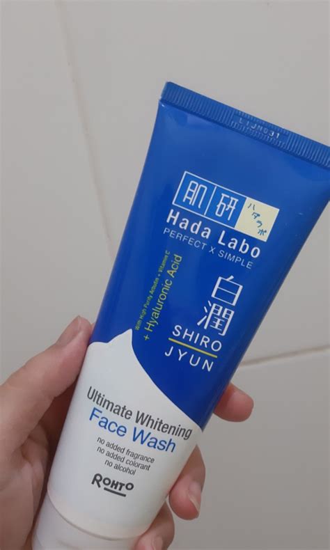 Hada Labo Shirojyun Ultimate Whitening Face Wash G Kesehatan