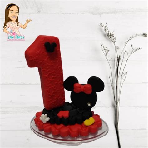 Vela Minnie Vermelha De Biscuit Elo7 Produtos Especiais