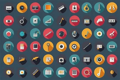 Premium Photo Music Icons