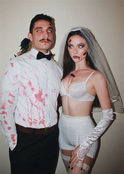 Zombie Bride and Groom Halloween Costume | Cute couple halloween ...