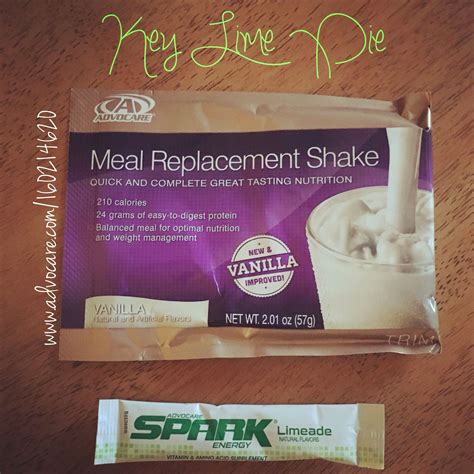 Advocare Key Lime Pie Shake Limeade Spark Vanilla Meal Replacement So Good Get Your