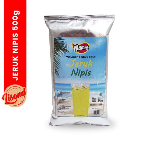 Jual Bubuk Minuman Jeruk Nipis Lime Mamio Kemasan 500g Shopee Indonesia