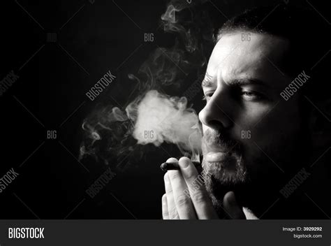 Male Smoker Dark Image And Photo Free Trial Bigstock