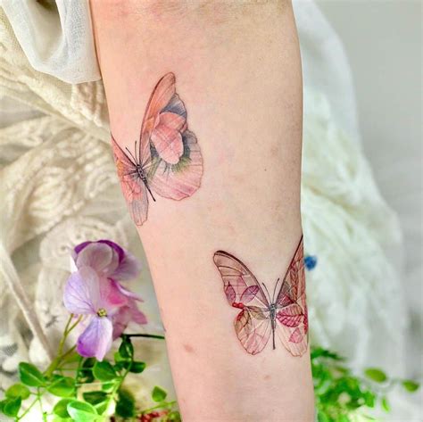 Watercolor Butterfly Tattoo Ideas Photos