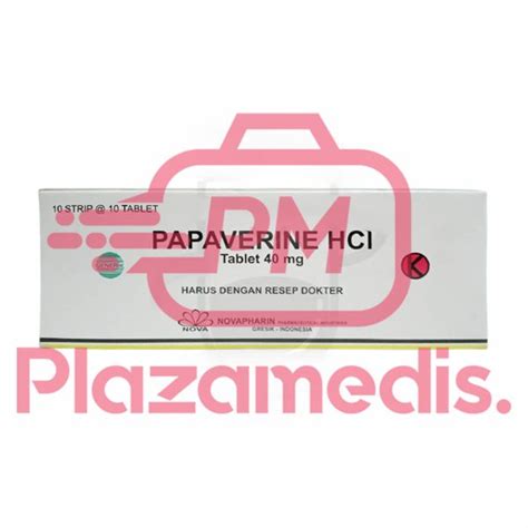 Papaverin 40 Mg Tablet PT Cipta Viriya Guna Tangerang Distributor