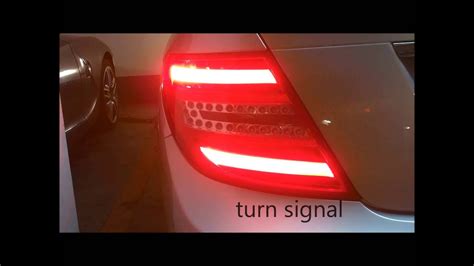 Mercedes Benz C Class W Upgrade Install To Led Original Rear Lights