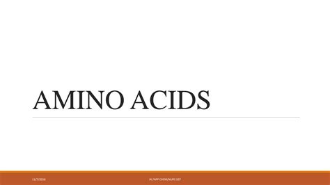 SOLUTION Amino Acids Lecture 5 Studypool