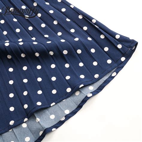 Benuynffy O Hals Polka Dot Zomer Jurken Cap Sleeve Vicedeal