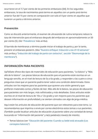 Embarazo Postermino Uptdate Actualizado Pdf