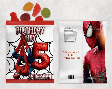 Spiderman Fruit Snacks Sold Per Dozen Etsy