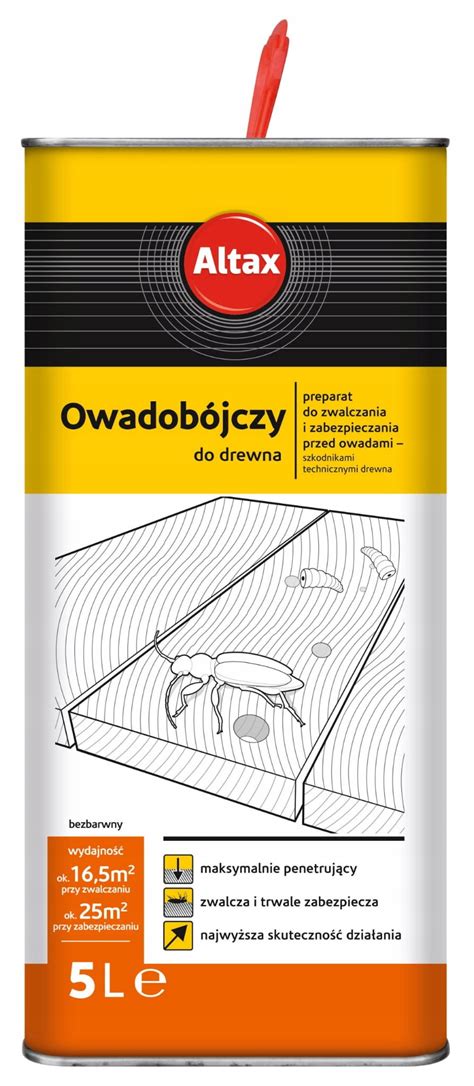 ALTAX HYLOTOX OWADOBÓJCZY PREPARAT DO DREWNA 5L 5900172954802 Cena