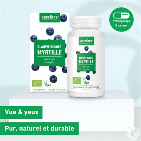 Purasana Myrtille Fruit 320mg Bio Complément Alimentaire Vue Et Yeux