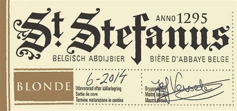 St Stefanus Blonde Brouwerij Van Steenberge Untappd