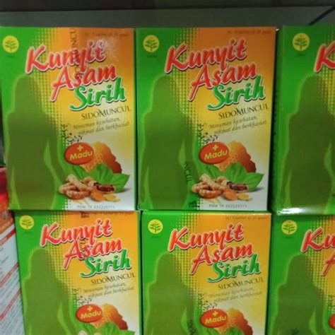 Jual Kunyit Asam Sirih Sidomuncul Isi Shopee Indonesia