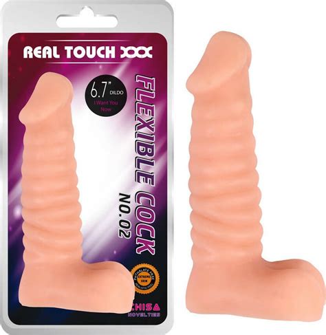 Chisa Novelties Flexible Ρεαλιστικό Dildo με Όρχεις Flesh 17cm CN