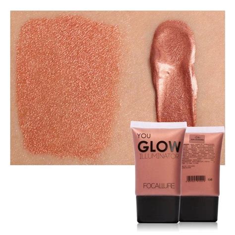 Focallure Sun Goddess Glow Illuminator Liquid Highlighter Face Brightening Cosmetic Glitter