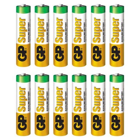 Buy GP Super Alkaline Battery AAA 12 Pieces | توصيل Taw9eel.com