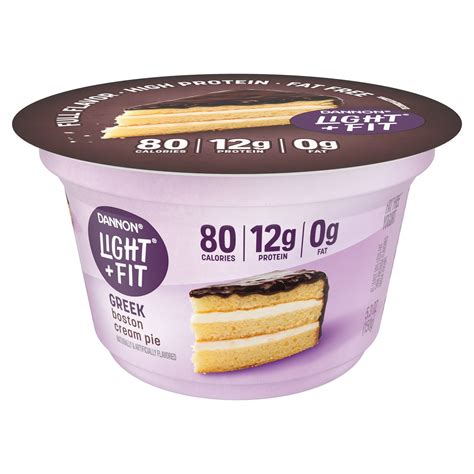 Light Fit Nonfat Gluten Free Boston Cream Pie Greek Yogurt 5 3 Oz