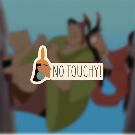 No Touchy Kuzco Llama Quote Disney Inspired Cutting Files In Etsy