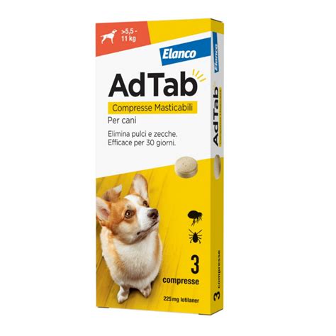 Adtab Antiparassitario Per Cani Di Peso Kg Da Compresse Mg