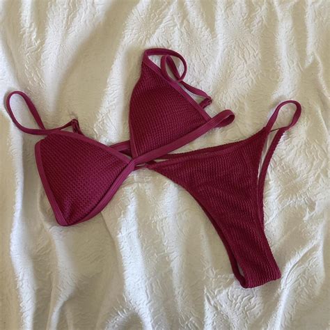 Magenta Bikini Super Cute Bikini Thats Perfect For Depop