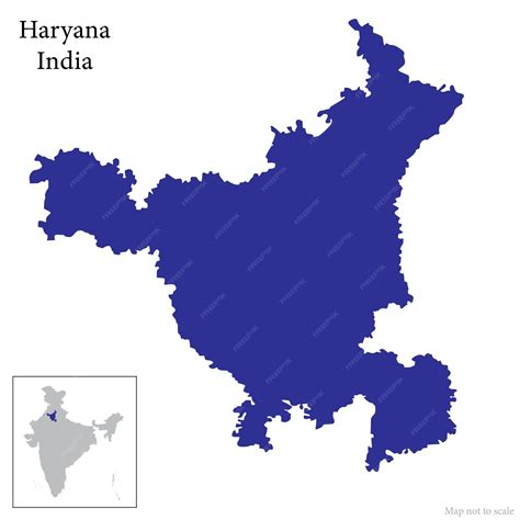 Premium Vector Haryana Map Vector Indian State Haryana Map Along With