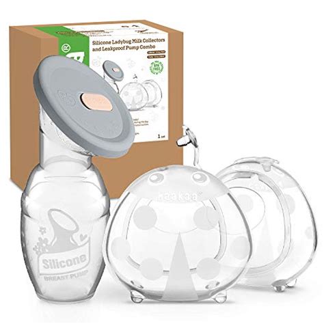 Haakaa Manual Breast Pump With Silicone Lid And Ladybug Milk Collector