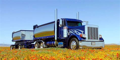 Peterbilt Transfer Dumper Big Rig Trucks Peterbilt Trucks Dump Trucks