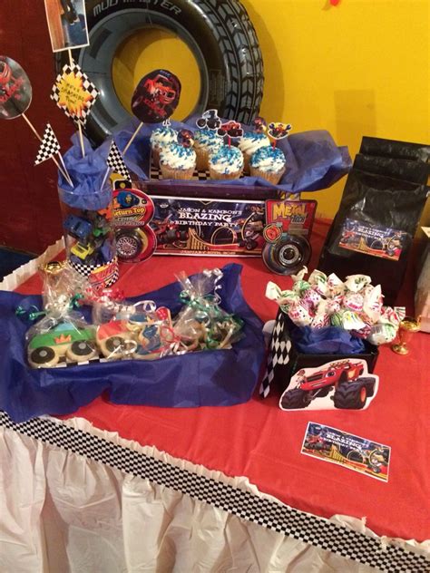 Blaze And The Monster Machines Birthday Party 5th Birthday Party Ideas Bday Party Theme