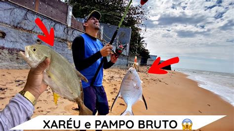 Pescaria De Praia Xar U E Pampo Bruto Youtube