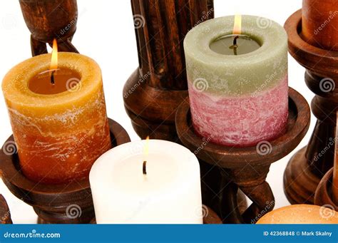 Decorative Scented Candles Stock Photo Image Of Decor