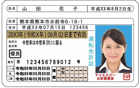 自動車運転免許証 解析ライブラリ Isp