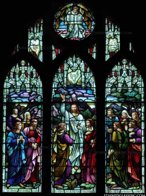 Commissioning The Apostles Religious Stained Glass Window