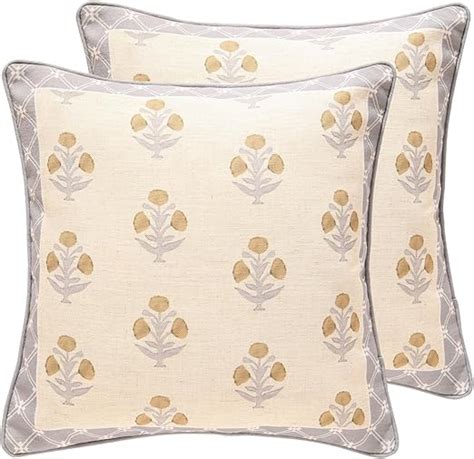 Amazon Patdrea Designer Square Throw Pillow Covers Set Of Rustic