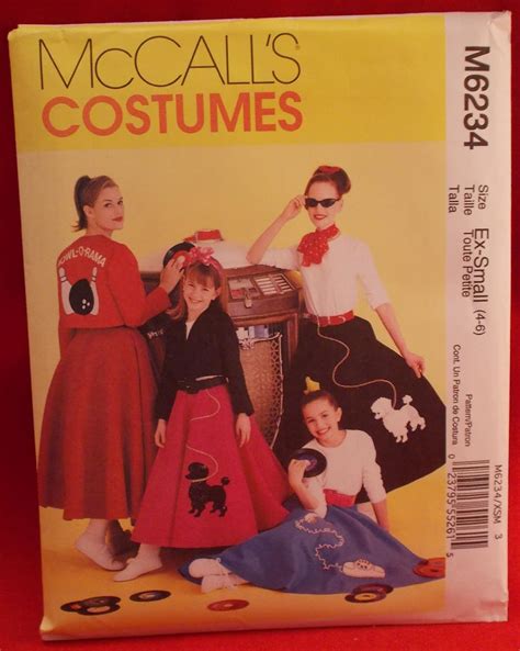 Mccalls Patterns M6234 Missesgirls Costumes Size Xlg Arts Crafts And Sewing