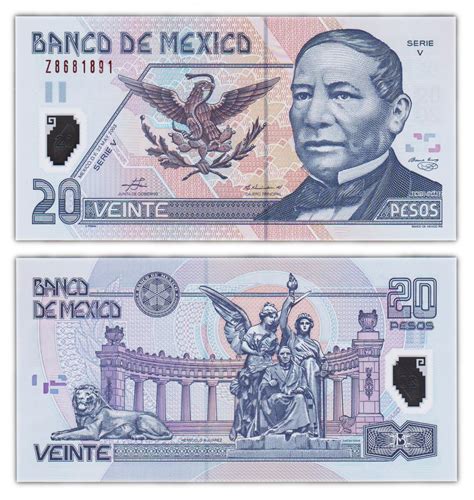 Billet De Collection 20 Pesos 2003 Mexique Neuf P116d La Poste