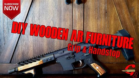 Diy Wooden Grip Handstop And Rails For Mlok Youtube