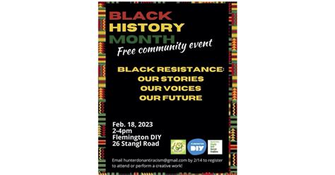 Flemington Diy And The Hunterdon Anti Racism Coalition Present A Black