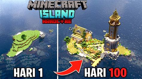 Hari Di Minecraft Pulau Terpencil Hardcore Youtube