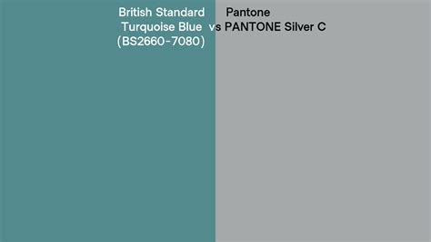 British Standard Turquoise Blue Bs Vs Pantone Silver C Side