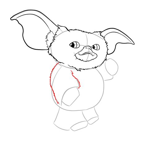 How To Draw A Gremlin Sketchok Easy Drawing Guides