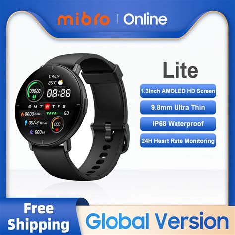 Mibro Lite Smartwatch Global Version Inch Amoled Hd Display Ip