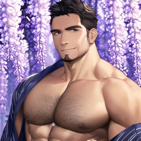 AIGIF On Twitter Wisteria AIart Gay Bara NovelAI