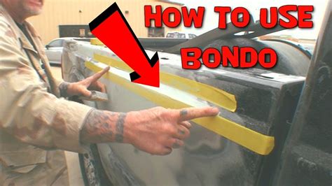 How To Properly Use Bondo Filler To Sharpen Body Lines Youtube