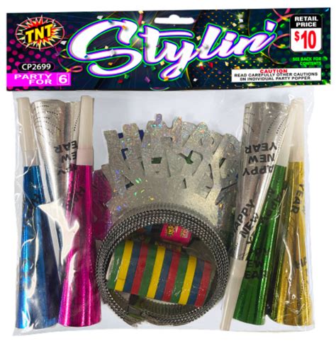 TNT Fireworks Stylin Party Poppers 1 Pack Fred Meyer