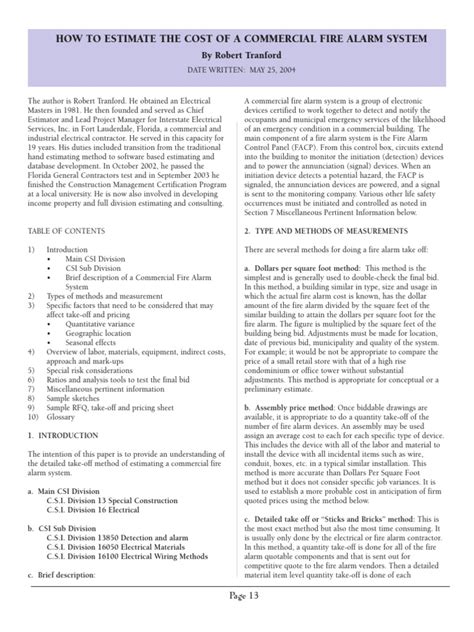 how to estimate fire damage costs