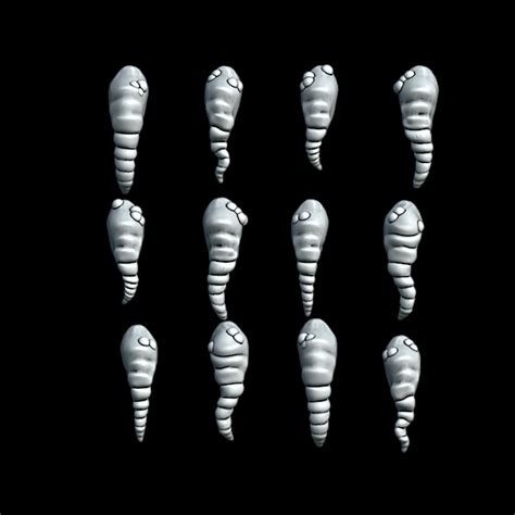 3d File 72 Leech Heads In One Set For Turnip28 Leech Lovers Cult 🧸