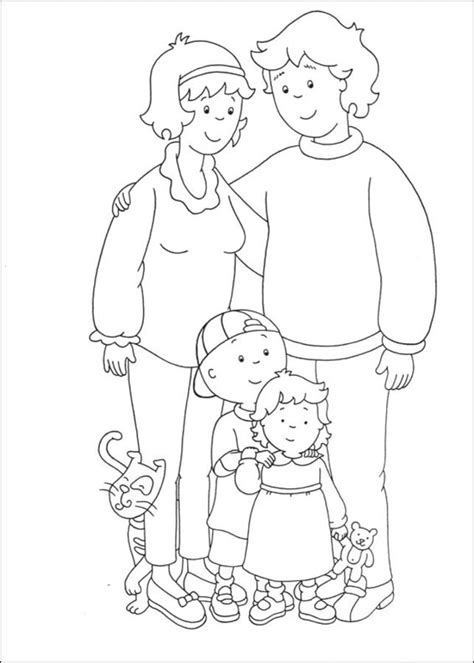 Coloring pages: Caillou, printable for kids & adults, free