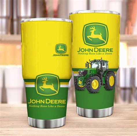 John Deere Tractor Tumbler Farmer Gifts Farmers Wife Etsy