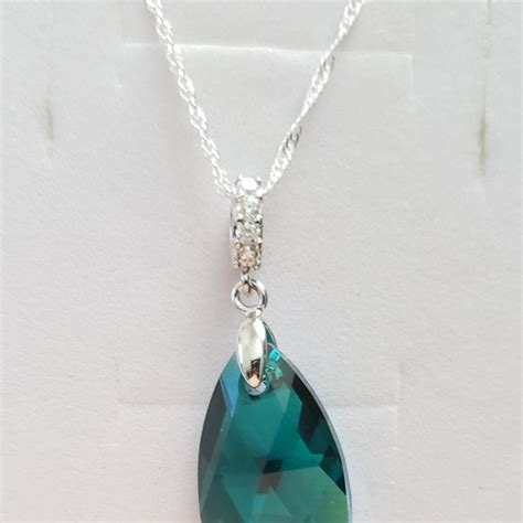 Emerald Swarovski Etsy